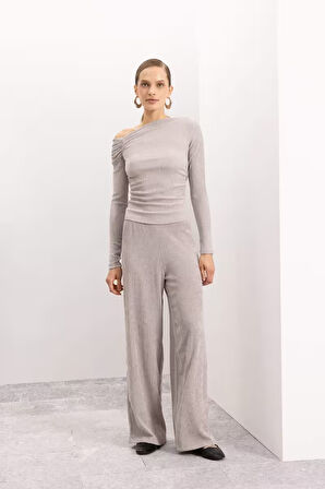 Wide Leg Bürümcük Pantolon