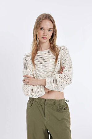 DeFacto Coool Regular Fit Kroşe Kazak D5126AX24HSER105
