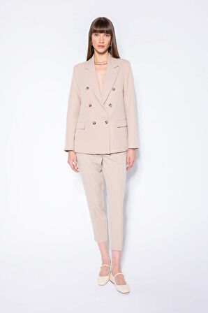 DeFacto Oversize Fit Ceket Yaka Blazer Ceket D4562AX24AUBG647