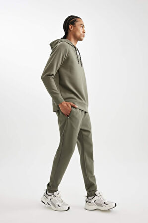DeFactoFit Sporcu Jogger Eşofman Altı Slim Fit Dar Kesim Skuba Dalgıç Kumaş Standart Paça C0485AX24AUKH398