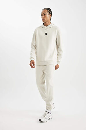 DeFactoFit Sporcu Jogger Eşofman Altı Standart Fit Normal Kesim Beli Paçası Lastikli D2047AX24AUBG721