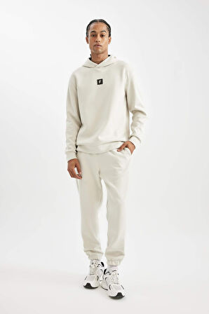 DeFactoFit Sporcu Jogger Eşofman Altı Standart Fit Normal Kesim Beli Paçası Lastikli D2047AX24AUBG721