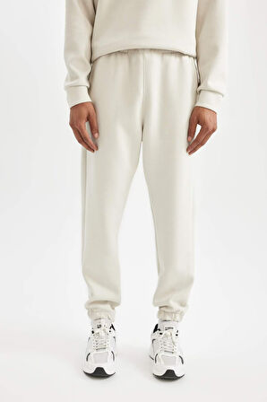 DeFactoFit Sporcu Jogger Eşofman Altı Standart Fit Normal Kesim Beli Paçası Lastikli D2047AX24AUBG721
