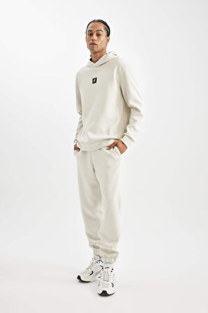 DeFactoFit Sporcu Jogger Eşofman Altı Standart Fit Normal Kesim Beli Paçası Lastikli D2047AX24AUBG721