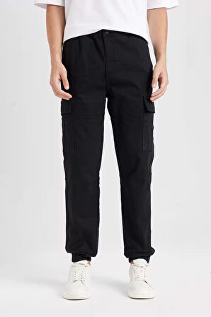 Regular Jogger Kargo Cepli Gabardin Pantolon