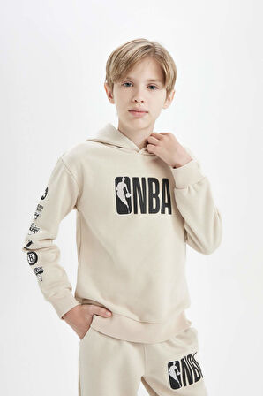DeFacto Erkek Çocuk NBA Current Teams Bisiklet Yaka Kalın Sweatshirt D3145A824AUER37