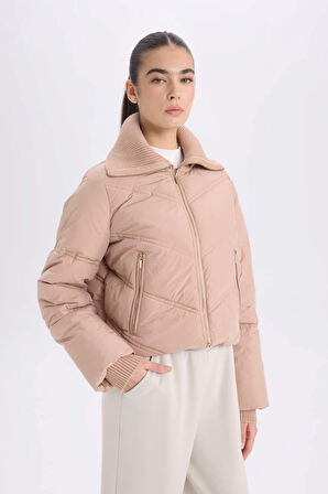 DeFacto Regular Fit Su İtici Mont Fermuarlı Cepli C9704AX24WNPN673