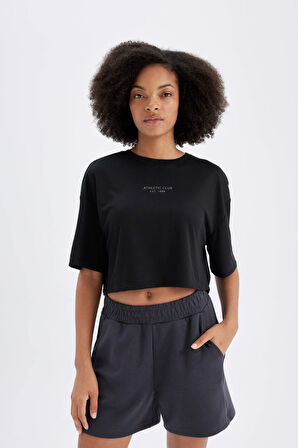 DeFactoFit Standart Fit Sporcu Kısa Paça Modal Şort D1278AX24HSAR231