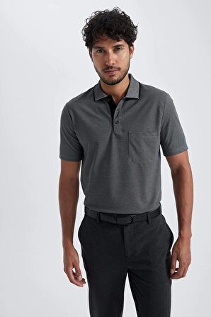 DeFacto Regular Fit Kısa Kollu Basic Polo Tişört X7133AZ24SMBK81
