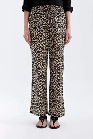 Wide Leg Cepli Yüksek Bel Geniş Paça Uzun Boy Vual Pantolon
