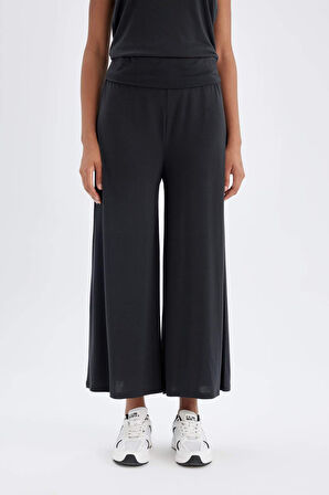 DeFactoFit Wide Leg Geniş Paça Sporcu Pantolon Standart Boy Modal Kumaş C0491AX24SMAR231
