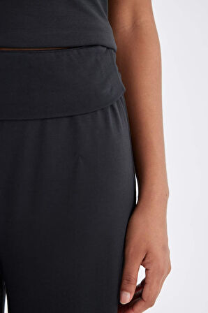 DeFactoFit Wide Leg Geniş Paça Sporcu Pantolon Standart Boy Modal Kumaş C0491AX24SMAR231