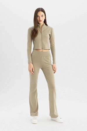 DeFacto Coool Flare Fit Ribana Basic Pantolon D0651AX24SPKH271