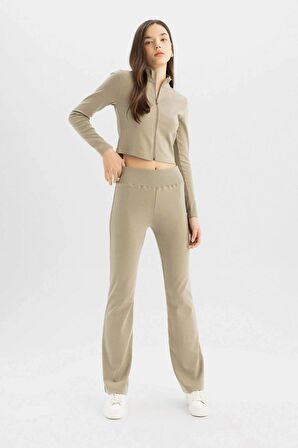 DeFacto Coool Flare Fit Ribana Basic Pantolon D0651AX24SPKH271