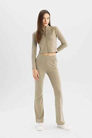 DeFacto Coool Flare Fit Ribana Basic Pantolon D0651AX24SPKH271