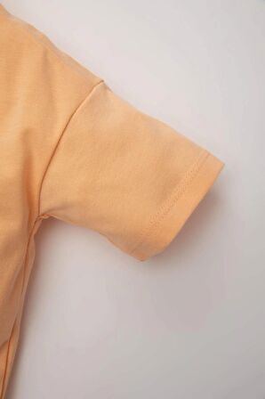 DeFacto Erkek Bebek Bisiklet Yaka Palmiye Baskılı Kısa Kollu Tişört C9188A524SMOG293