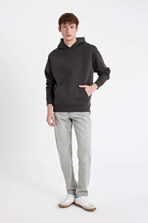 DeFacto Oversize Fit Kapüşonlu Sweatshirt A4331AX24AUAR227