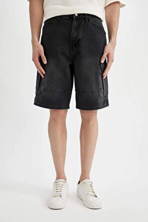 DeFacto Kargo Fit Jean Bermuda Şort C1513AX24SMNM40