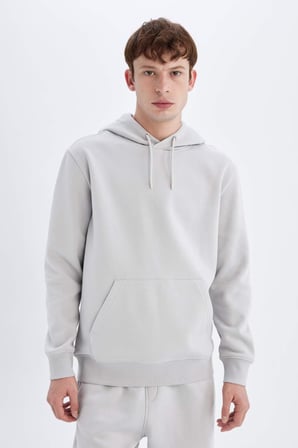 DeFacto Regular Fit Kapüşonlu Sweatshirt X8283AZ24AUGR184
