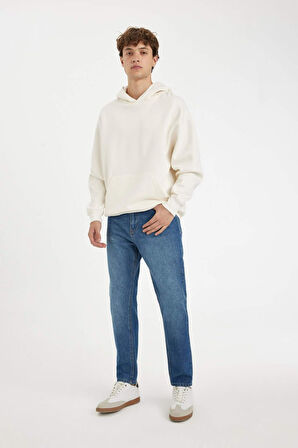 DeFacto Oversize Fit Kapüşonlu Sweatshirt A4331AX24AUER137