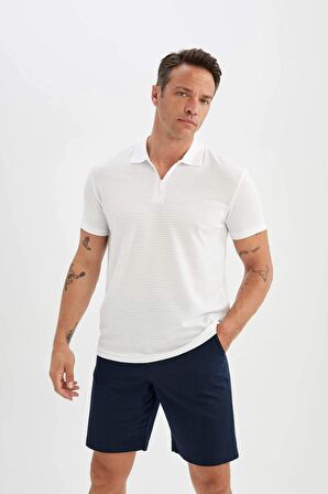 Regular Fit Gabardin Bermuda