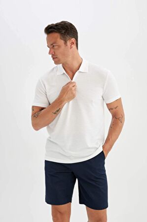 Regular Fit Gabardin Bermuda