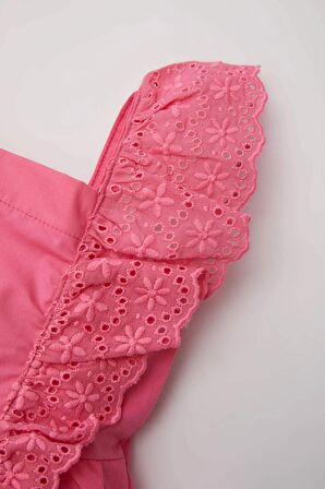 DeFacto Kız Bebek Kolsuz Poplin Elbise C9369A524SMPN160