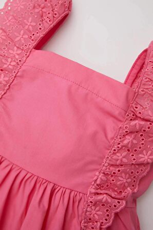 DeFacto Kız Bebek Kolsuz Poplin Elbise C9369A524SMPN160