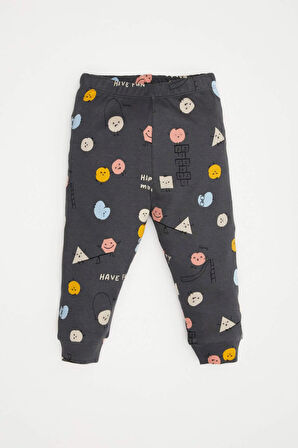 DeFacto Erkek Bebek Pijama Takım Desenli Uzun Kollu Üst Beli Lastikli Uzun Alt D8653A524AUAR58