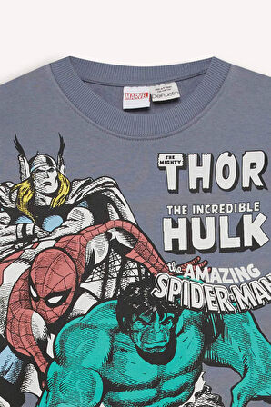 DeFacto Erkek Çocuk Marvel Comics Bisiklet Yaka Sweatshirt D6738A824WNGR171