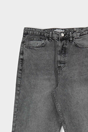 Baggy Fit Geniş Kalıp Normal Bel Geniş Paça Jean Pantolon