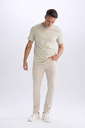 Slim Fit Dar Kesim Dar Paça Chino Kanvas Pantolon