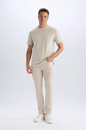 Slim Fit Dar Kesim Dar Paça Chino Kanvas Pantolon