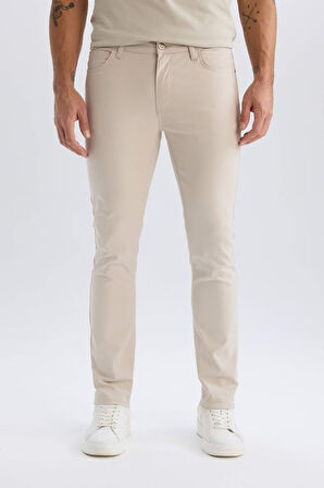 Slim Fit Dar Kesim Dar Paça Chino Kanvas Pantolon