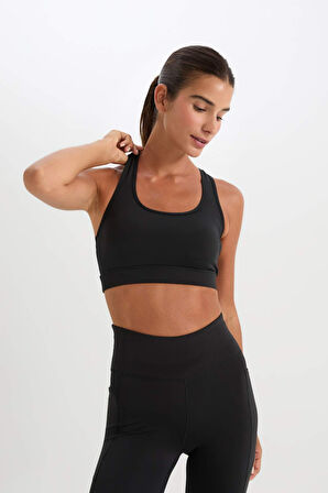 DeFactoFit Bisiklet Yaka Sporcu Bra C9748AX25SPBK81