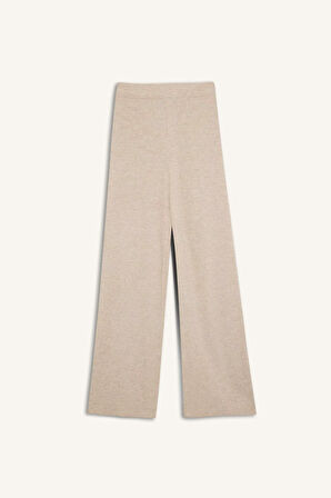 DeFacto Triko Pantolon Regular Fit Basic Düz Beli Lastikli Düz Paça D6912AX24WNBG360