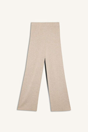 DeFacto Triko Pantolon Regular Fit Basic Düz Beli Lastikli Düz Paça D6912AX24WNBG360