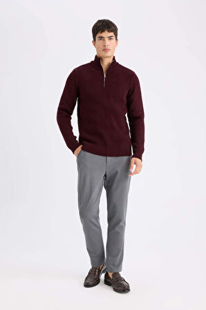 DeFacto Tailored Regular Fit Normal Kesim Kumaş Pantolon Basic Düz Cepli D9084AX24WNAR167