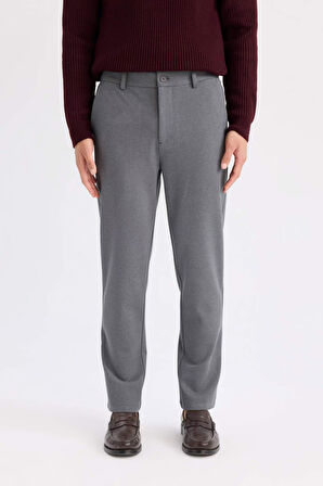 DeFacto Tailored Regular Fit Normal Kesim Kumaş Pantolon Basic Düz Cepli D9084AX24WNAR167