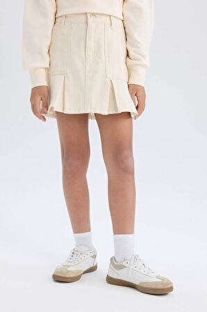 DeFacto Kız Çocuk Gabardin Etek D7858A825SPER233