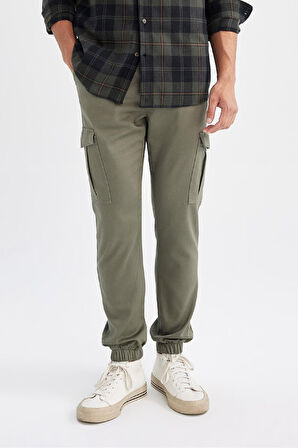 Yazlık Jogger Taktik Pantolon Kargo Cepli Beli Bağcıklı Lastikli Paça