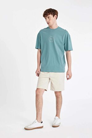 DeFacto Regular Fit Selanik Kumaş Cepli Bermuda Şort D4546AX24SMER37