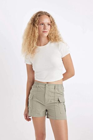 DeFacto Regular Fit Normal Bel Kısa Paça Poplin Şort A3689AX24HSGN497