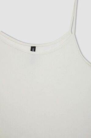 DeFacto Regular Fit Yuvarlak Yaka Fitilli Kaşkorse Basic Atlet D3326AX24SMER105