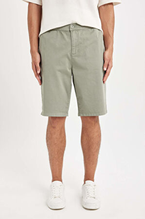 DeFacto Regular Fit Gabardin Bermuda Şort D2899AX24HSKH373