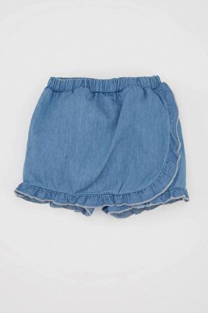 DeFacto Kız Bebek Jean Şort Etek D4613A524SMBE394