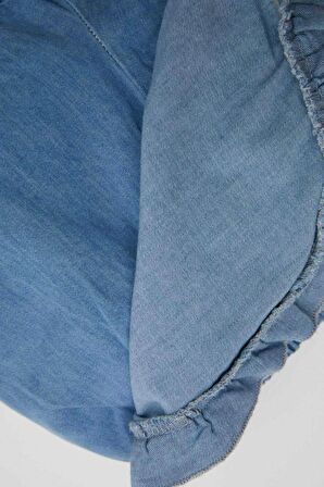 DeFacto Kız Bebek Jean Şort Etek D4613A524SMBE394