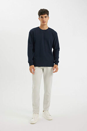 DeFacto Jogger Pantolon Basic Düz Beli Bağcıklı Cepli Düz Paça C6022AX24AUGR368