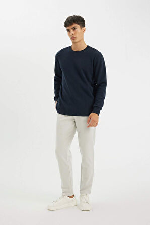 DeFacto Jogger Pantolon Basic Düz Beli Bağcıklı Cepli Düz Paça C6022AX24AUGR368