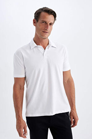 DeFacto New Regular Fit Basic Düz Kısa Kollu Polo Tişört D4778AX24SMWT34